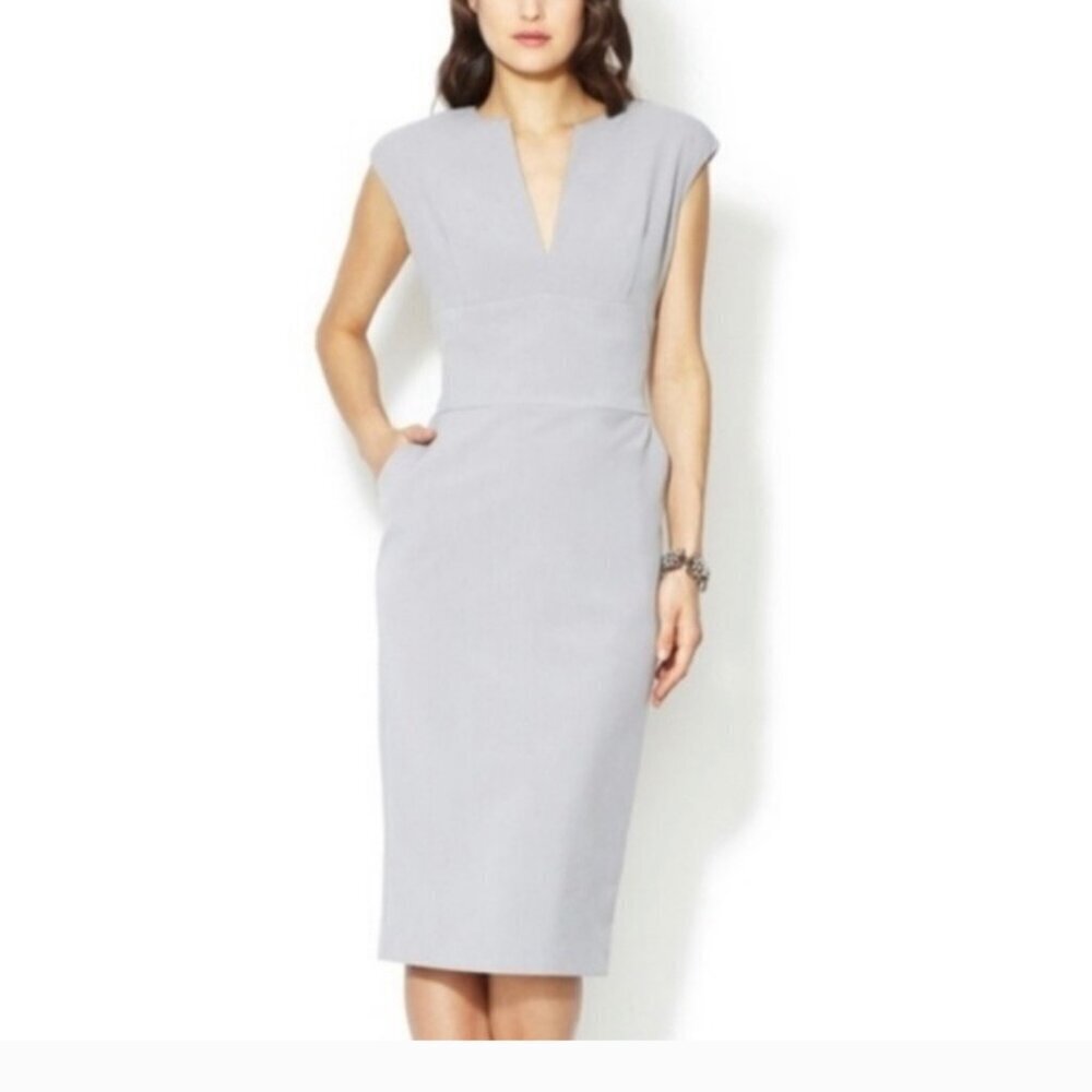 Winser London Miracle Sheath Dress Stretch Jersey Classic Elegant Women Size 8